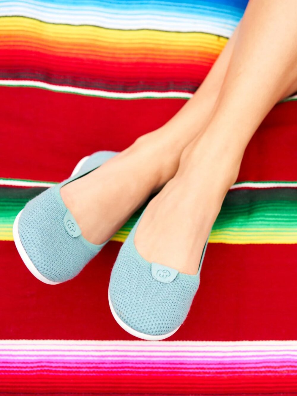MERINOS Barefoot Flats 9 Mist Green Slip-On Moisture Wicking Sustainable